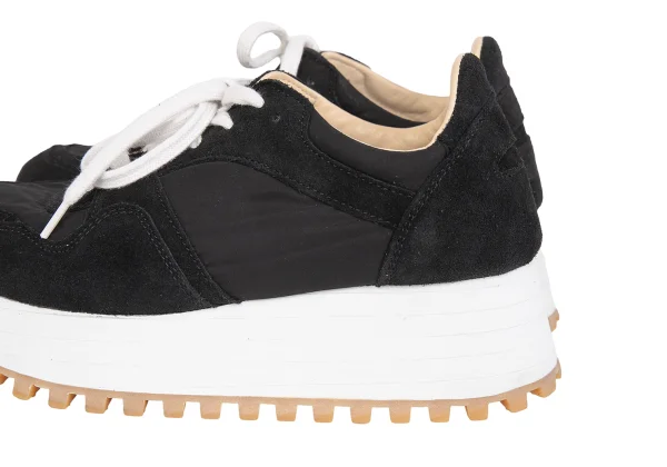 COMME des GARCONS SPALWART Suede & Nylon Platform Sneakers K-172253_008