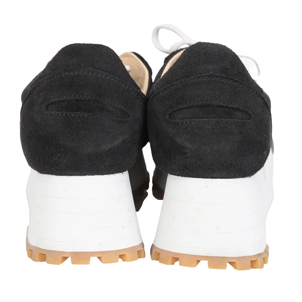 COMME des GARCONS SPALWART Suede & Nylon Platform Sneakers K-172253_012