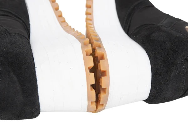 COMME des GARCONS SPALWART Suede & Nylon Platform Sneakers K-172253_013