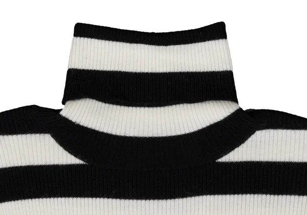To b.by agnes b. Striped Turtleneck Rib Knit Top K-172256_003
