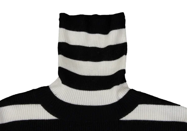 To b.by agnes b. Striped Turtleneck Rib Knit Top K-172256_004