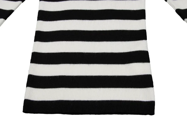 To b.by agnes b. Striped Turtleneck Rib Knit Top K-172256_007