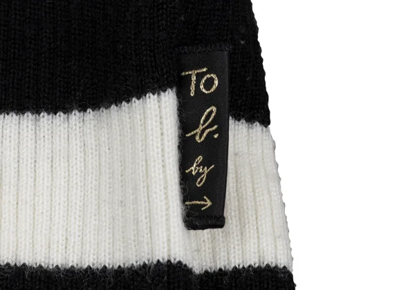 To b.by agnes b. Striped Turtleneck Rib Knit Top K-172256_008