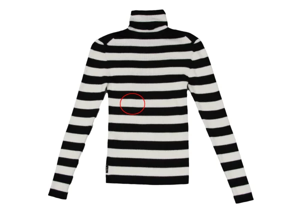 To b.by agnes b. Striped Turtleneck Rib Knit Top K-172256_010
