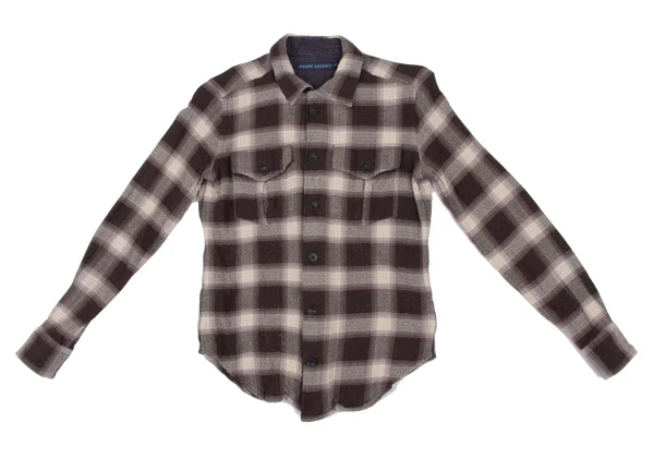 Ralph Lauren Rayon Wool Checked Flannel Shirt K-172257_002