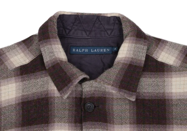 Ralph Lauren Rayon Wool Checked Flannel Shirt K-172257_004