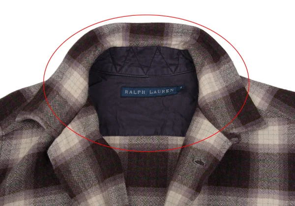 Ralph Lauren Rayon Wool Checked Flannel Shirt K-172257_005