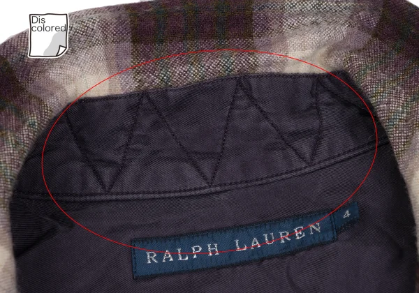 Ralph Lauren Rayon Wool Checked Flannel Shirt K-172257_006