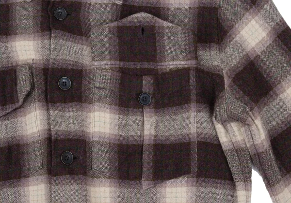 Ralph Lauren Rayon Wool Checked Flannel Shirt K-172257_008