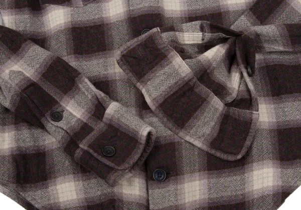 Ralph Lauren Rayon Wool Checked Flannel Shirt K-172257_010