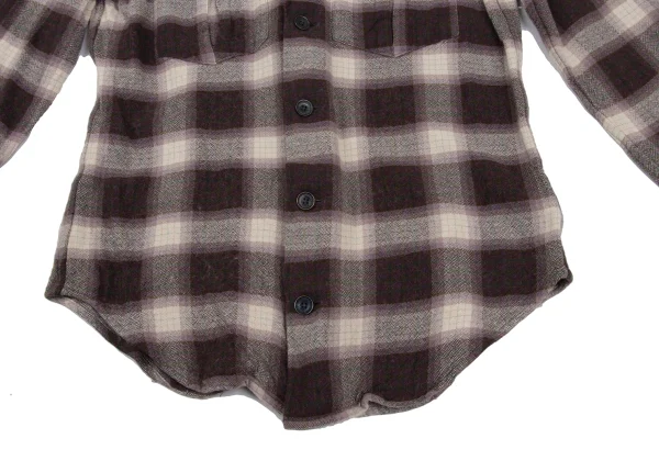 Ralph Lauren Rayon Wool Checked Flannel Shirt K-172257_011