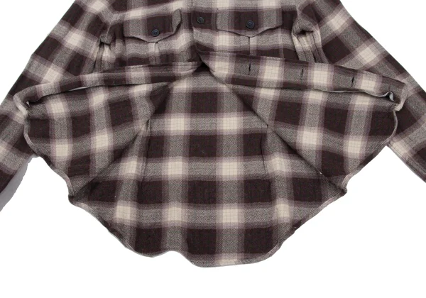Ralph Lauren Rayon Wool Checked Flannel Shirt K-172257_012