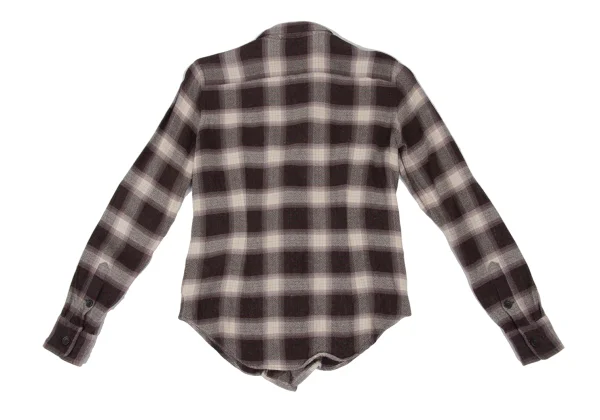 Ralph Lauren Rayon Wool Checked Flannel Shirt K-172257_013