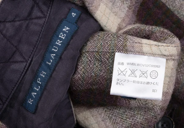 Ralph Lauren Rayon Wool Checked Flannel Shirt K-172257_015