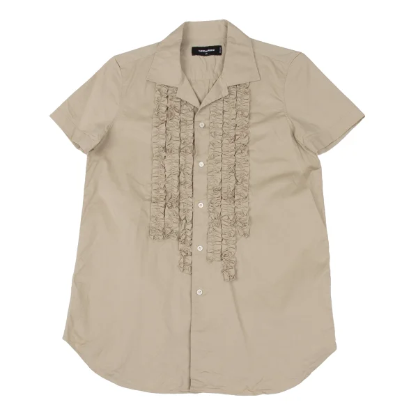 DSQUARED2 Frill Paste Stretch Open-Collar Shirt K-172258_002