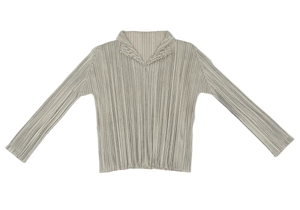 PLEATS PLEASE Pleats Stripe Skipper Top K-172260_002