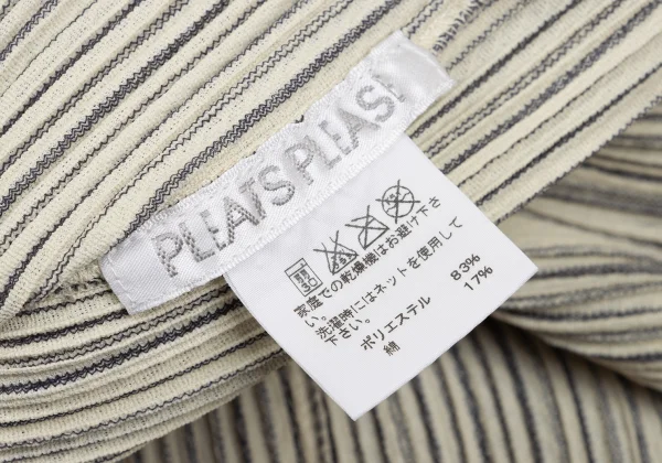 PLEATS PLEASE Pleats Stripe Skipper Top K-172260_012
