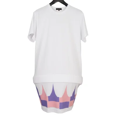 COMME des GARCONS HOMME PLUS Hem Printed Balloon Long T Shirt