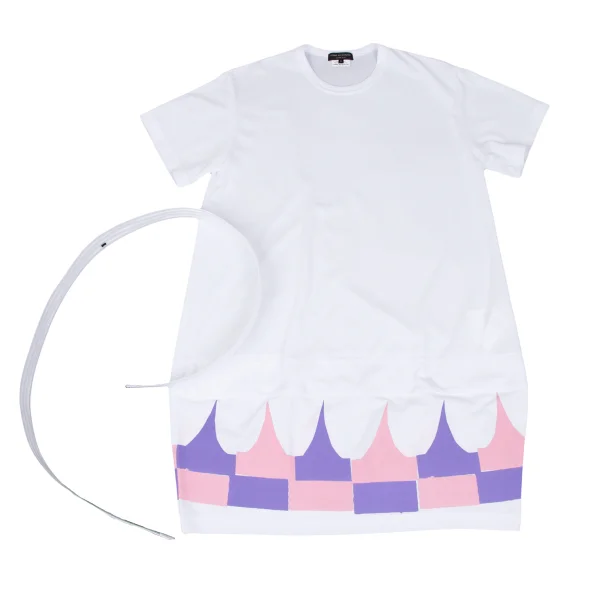 COMME des GARCONS HOMME PLUS Hem Printed Balloon Long T Shirt K-172261_002