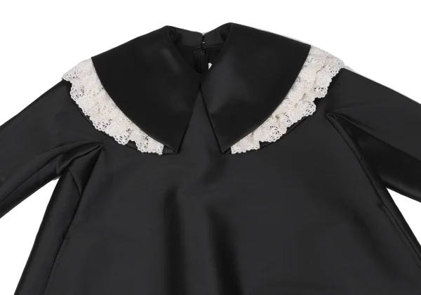 COMME des GARCONS Wool Poly Floral Lace Collar Dress K-172264_003