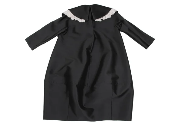 COMME des GARCONS Wool Poly Floral Lace Collar Dress K-172264_012