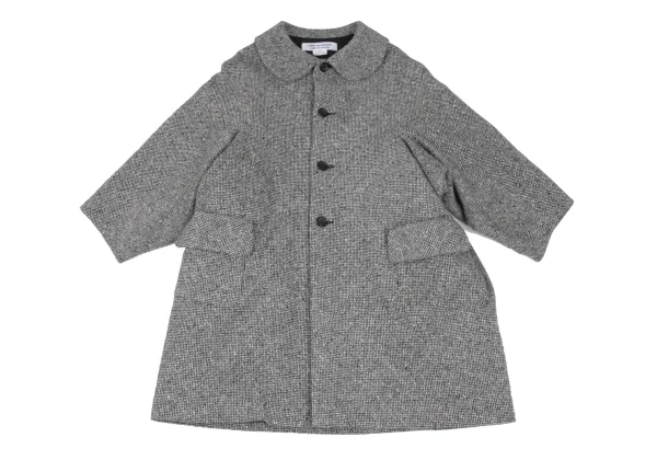 COMME des GARCONS Quilt-Lined Padded Tweed Coat K-172265_002