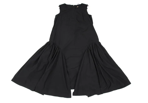 COMME des GARCON Hem Gather Curve Switching Sleeveless Dress K-172266_002