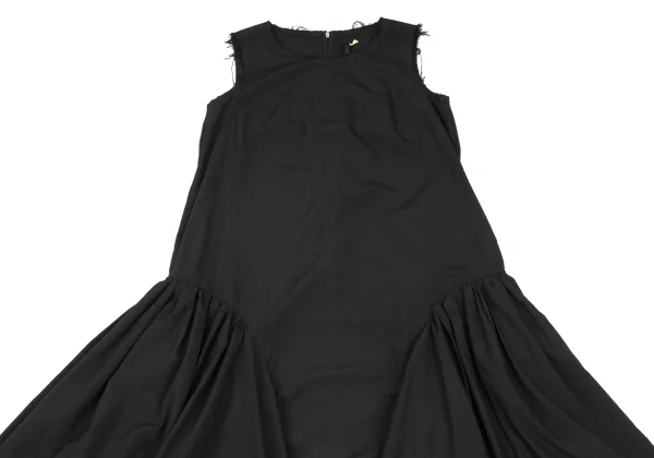 COMME des GARCON Hem Gather Curve Switching Sleeveless Dress K-172266_003