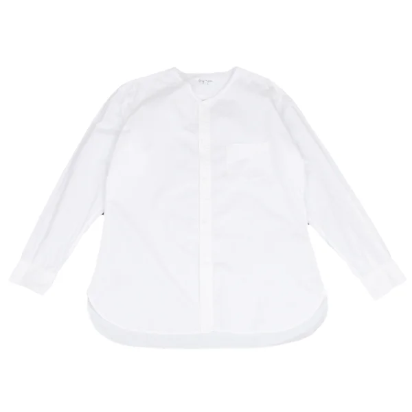 Yohji Yamamoto POUR HOMME Cutting Cotton Shirt White 4 K-172267_001