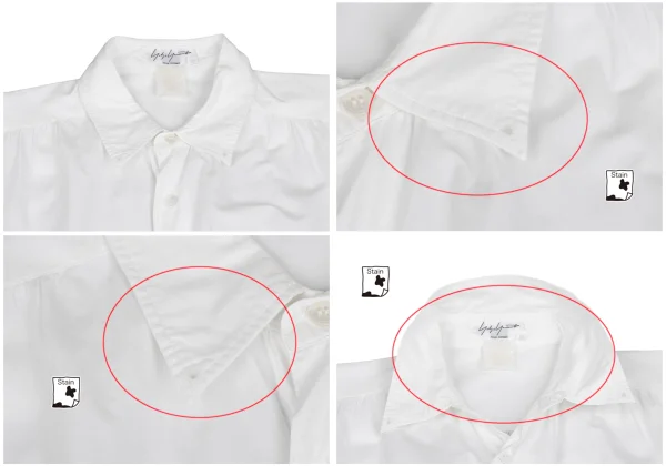 Yohji Yamamoto POUR HOMME Curved Sleeve Switching Shirt K-172268_003