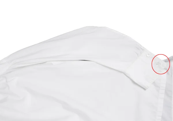 Yohji Yamamoto POUR HOMME Curved Sleeve Switching Shirt K-172268_007