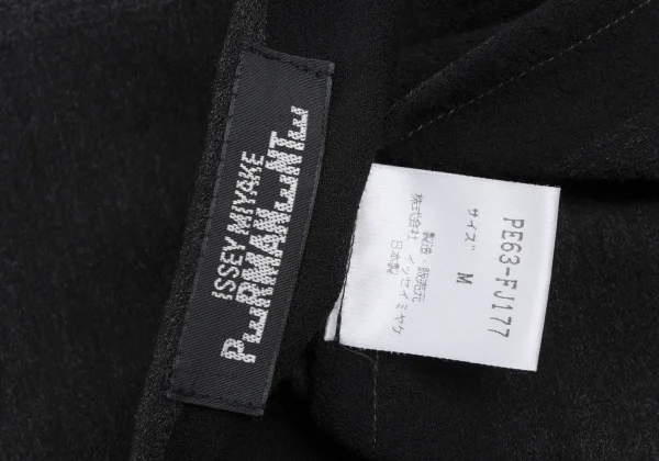 ISSEY MIYAKE PERMANENTE Wool Checker Skipper Sheer Top K-172277_016