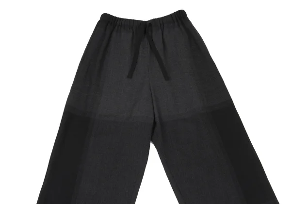ISSEY MIYAKE PERMANENTE Wool Checker Sheer Top & Pants K-172279_012