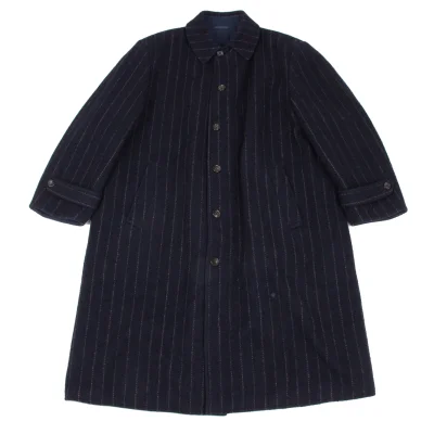 COMME des GARCONS HOMME Different Materials Reversible Balmacaan Coat
