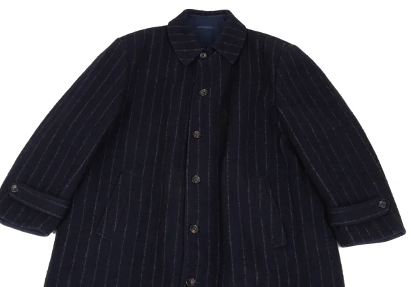 COMME des GARCONS HOMME Different Materials Reversible Balmacaan Coat K-172284_002