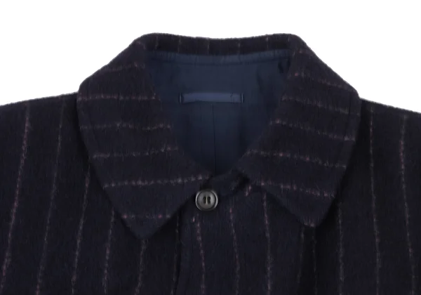 COMME des GARCONS HOMME Different Materials Reversible Balmacaan Coat K-172284_003