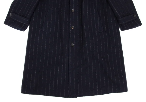 COMME des GARCONS HOMME Different Materials Reversible Balmacaan Coat K-172284_008