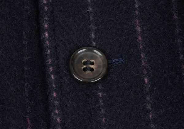 COMME des GARCONS HOMME Different Materials Reversible Balmacaan Coat K-172284_009