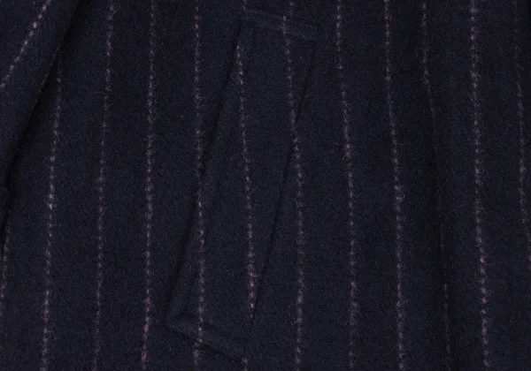 COMME des GARCONS HOMME Different Materials Reversible Balmacaan Coat K-172284_010