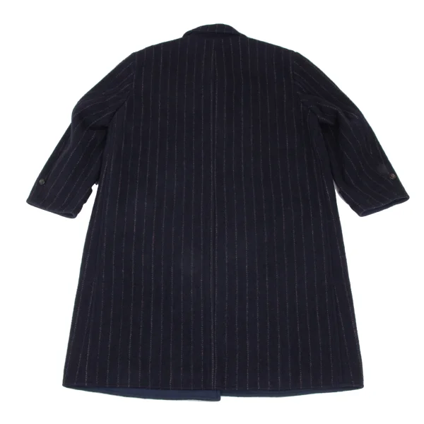 COMME des GARCONS HOMME Different Materials Reversible Balmacaan Coat K-172284_015