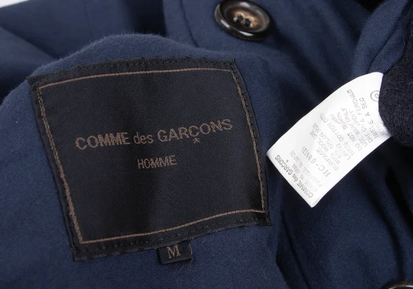 COMME des GARCONS HOMME Different Materials Reversible Balmacaan Coat K-172284_018