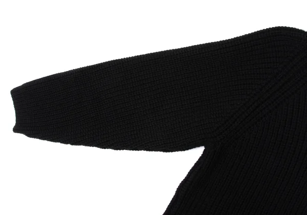 Y's Low Gauge Wool Hooded Knit Sweater K-172286_005
