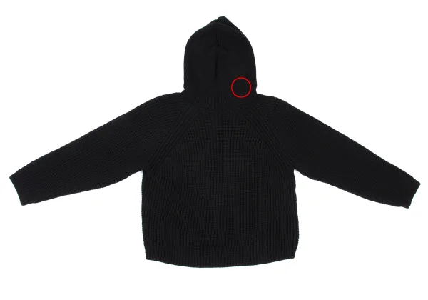 Y's Low Gauge Wool Hooded Knit Sweater K-172286_009