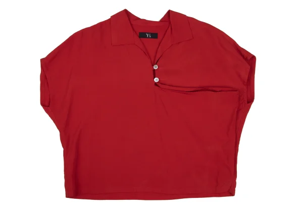 Y's Rayon Open-Collar Pullover Blouse K-172287_002