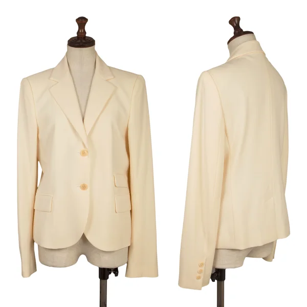 Theory Short Wool Jacket Cream 4 K-172294_001