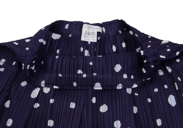 PLEATS PLEASE Hand Drawn Dot Print Pleated Mini Skirt K-172296_004