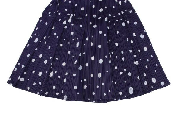 PLEATS PLEASE Hand Drawn Dot Print Pleated Mini Skirt K-172296_005