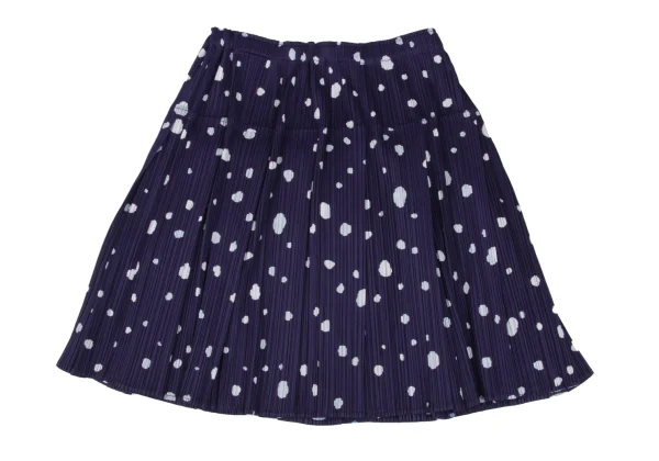 PLEATS PLEASE Hand Drawn Dot Print Pleated Mini Skirt K-172296_007