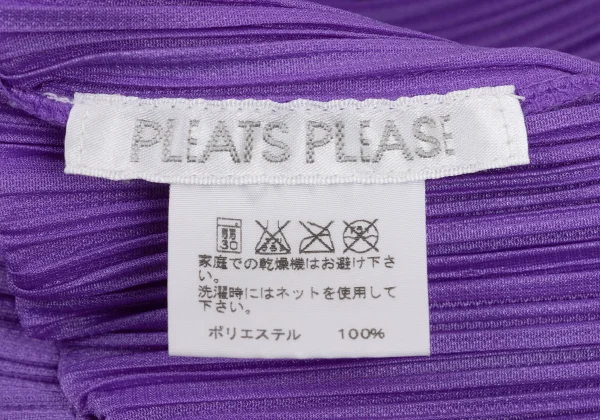 PLEATS PLEASE Pleated Lizard Patch Short-sleeved Top K-172297_014