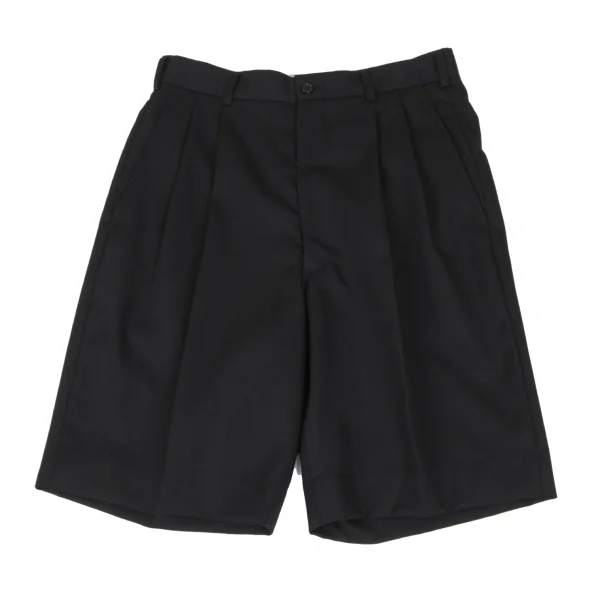BLACK COMME des GARCONS Wool Tuck Shorts Black M K-172300_001